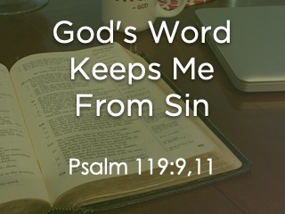 God's Word Keeps Me From Sin