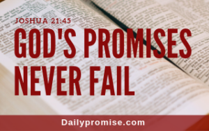 God's Promises Never Fail