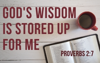 God's Wisdom is Stored Up for Me - Proverbs 2:6-7