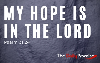 My Hope is the Lord - Psalm 33:24