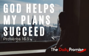God Helps My Plans Succeed - Proverbs 16:3