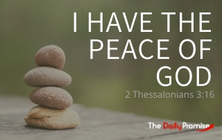 I Have the Peace of God - 2 Thessalonians 3:16