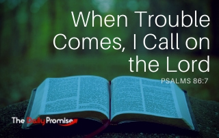 When Trouble Comes, I Will Call on the Lord - Psalm 86:7