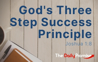 God's Three-Step Success Principle - Joshua 1:8