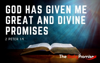 God Has Given Me Great and Divine Promises - 2 Peter 1:4