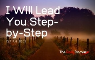 God Will Lead You Step-by-Step - Isaiah 30:21