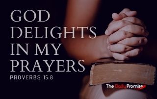 God Delights in My Prayers - Proverbs 15:8
