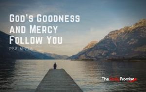 Goodness and Mercy Follow You - Psalm 23:6