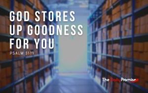 God's Stores up Goodness for You - Psalm 31:19