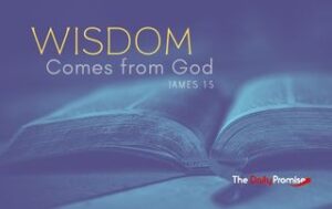 An open bible with a blue background - Wisdom Comes from God - Proverbs 2:6-7