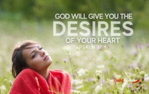 Girl with red top daydreaming in a field. "God Will Give you the Desires of Your Heart"