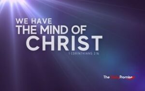 Blue background - "We have the Mind of Christ" - 1 Corinthians 2:16