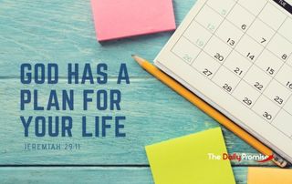 Calendar and pens - God Has a Good Plan for Your Life - Jeremiah 29:11