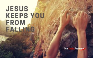 Man climbing a cliff - Jesus Keeps You From Falling - Jude 24