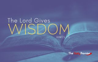 An open bible with a blue background - The Lord Gives Wisdom - Proverbs 2:6-7