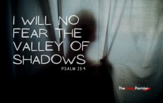 Dark shadows - "I Will Not Fear the Valley of Shadows" - Psalm 23:4