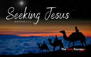 Wise men following the star - "Seeking Jesus"