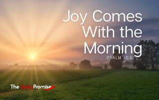 A sunrise over a green pasture. "Joy comes with the morning" Psalm 30:5