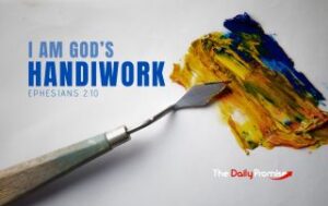 Paint's tool with an oil swatch - "I Am God's Handiwork"