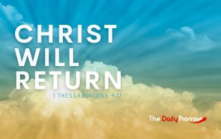 Sun shining through the clouds - "Christ Will Return" - 1 Thessalonians 4:17