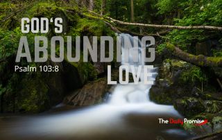 A scene of flowing spring - "Love's Abound Love" - Psalm 103:8